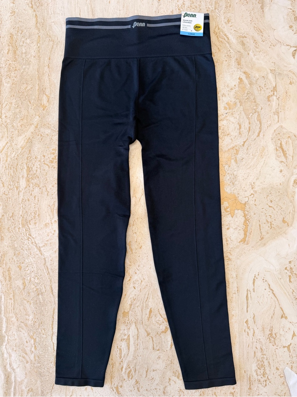 Women's Black Athletic Leggings with High-Waist Comfort